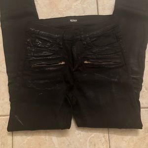 Black skinny Hudson jeans